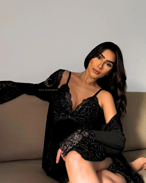 Conjunto Melina - Camisola + Robe e Calcinha