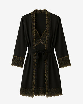 Conjunto Deméter - Camisola + Robe e Calcinha