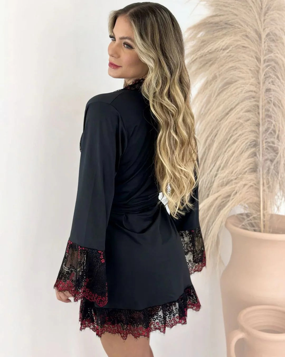 Conjunto Hera - Camisola + Robe e Calcinha